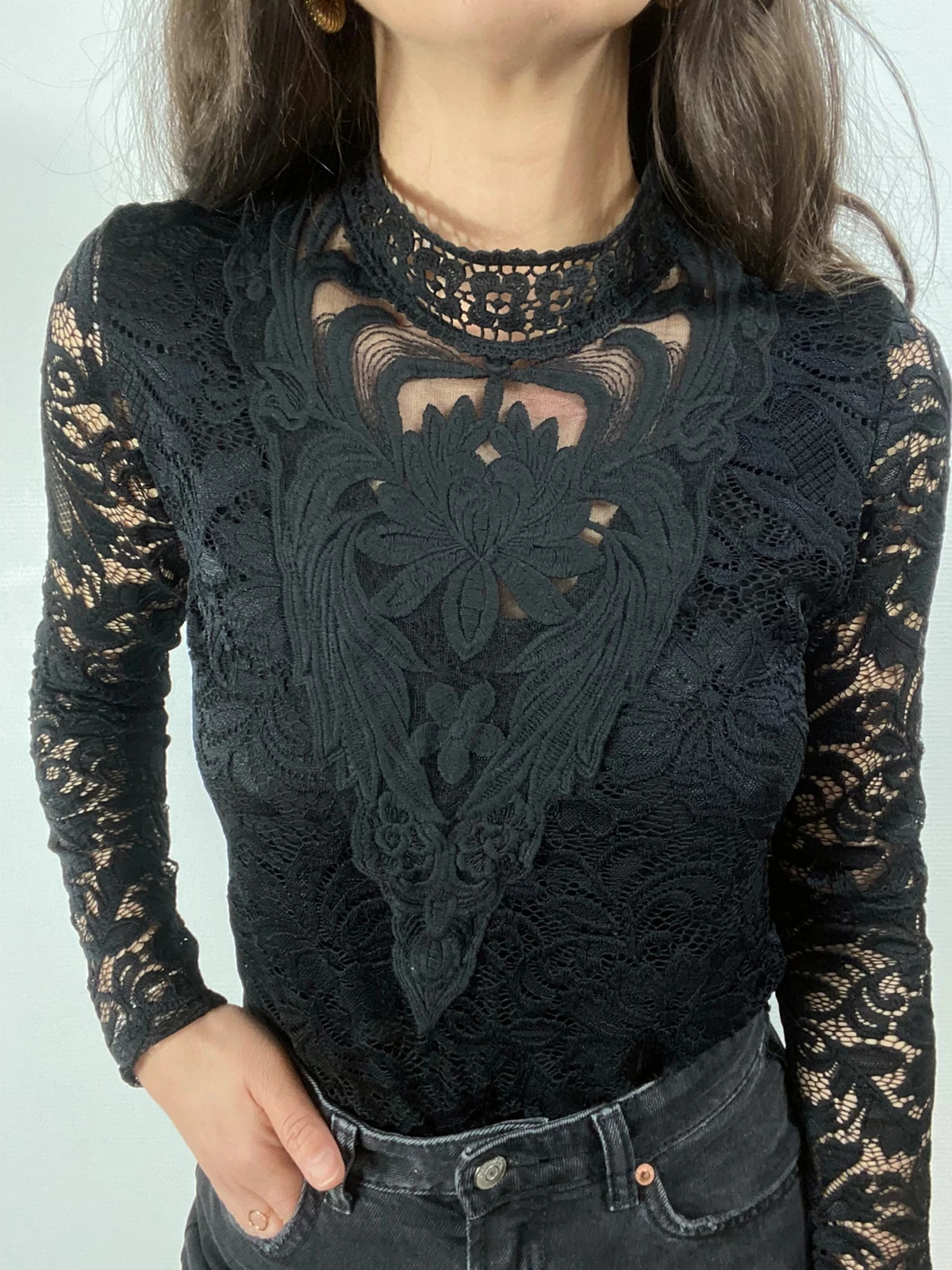 Top vintage com bordado da noire – photo 4